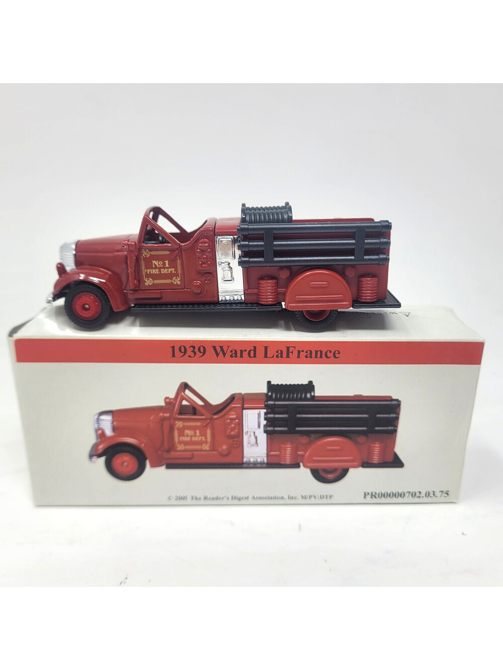 1939 Ward LaFrance Fire Truck 1:64 Diecast Reader's Digest No 1 Fire Dept New